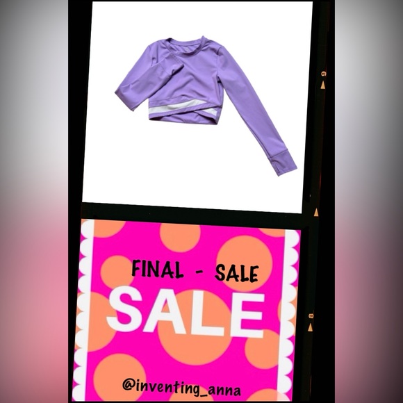 Move Theology Tops - MOVE THEOLOGY ~ Women’s Lilac Colored Yoga/Gym Top w/Asymmetrical Front size M